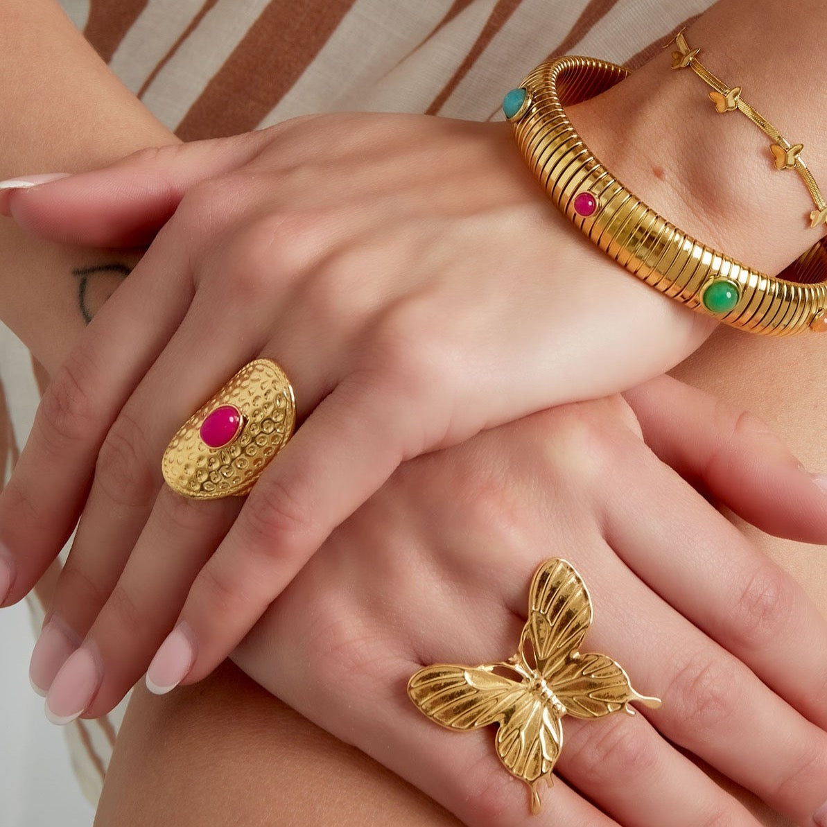 Ring Pink Boho Vibes