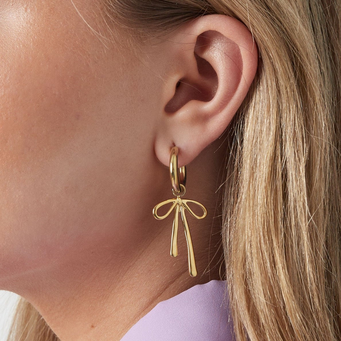 Oorbellen Hanging Bow