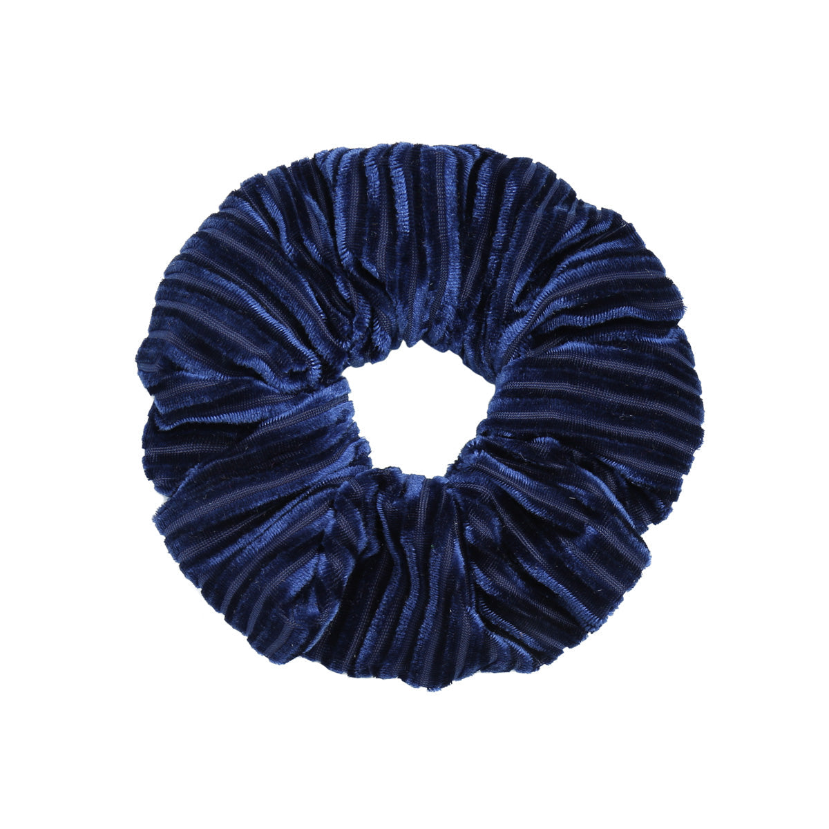 Scrunchie Rib Velvet Blue