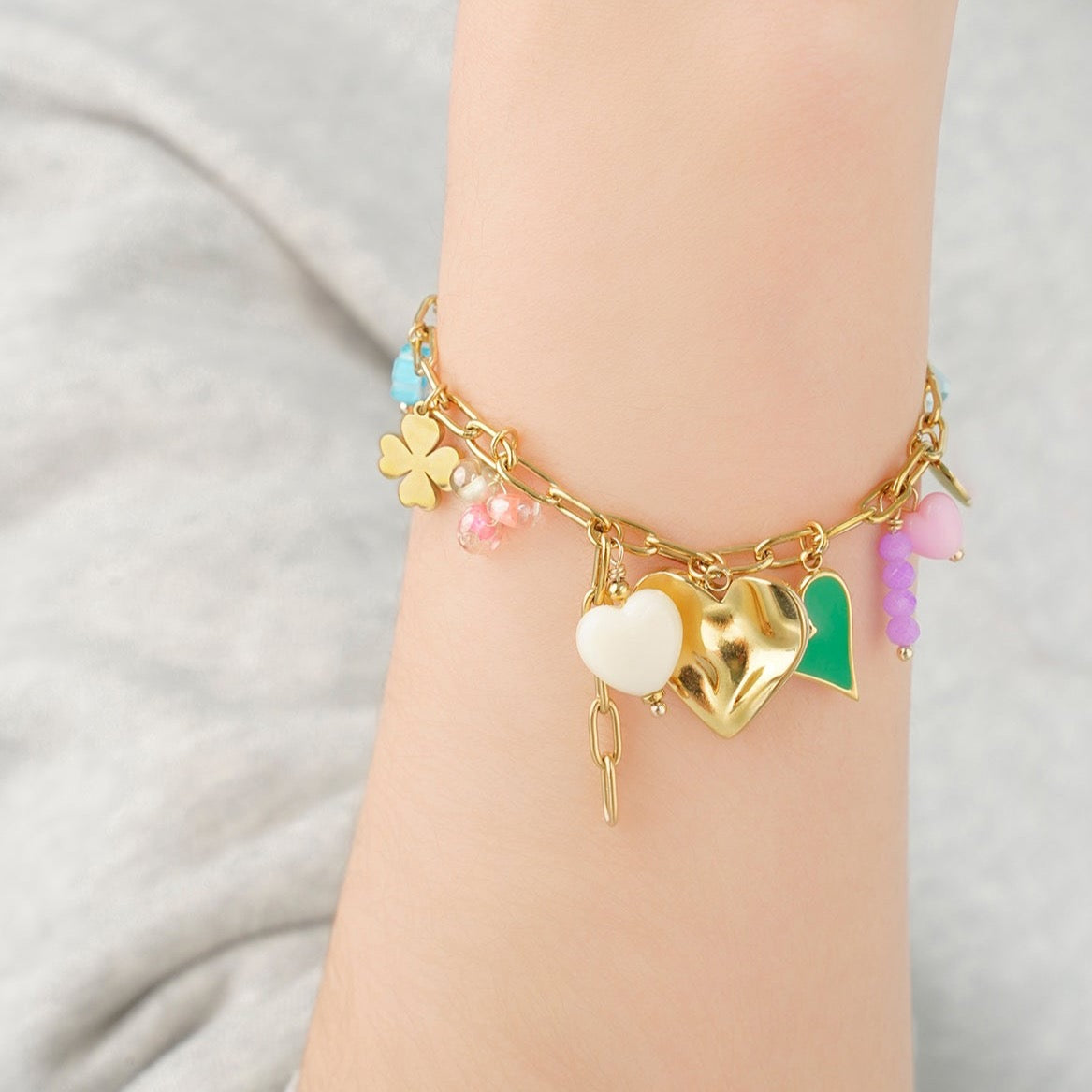 Bedelarmband Happiness