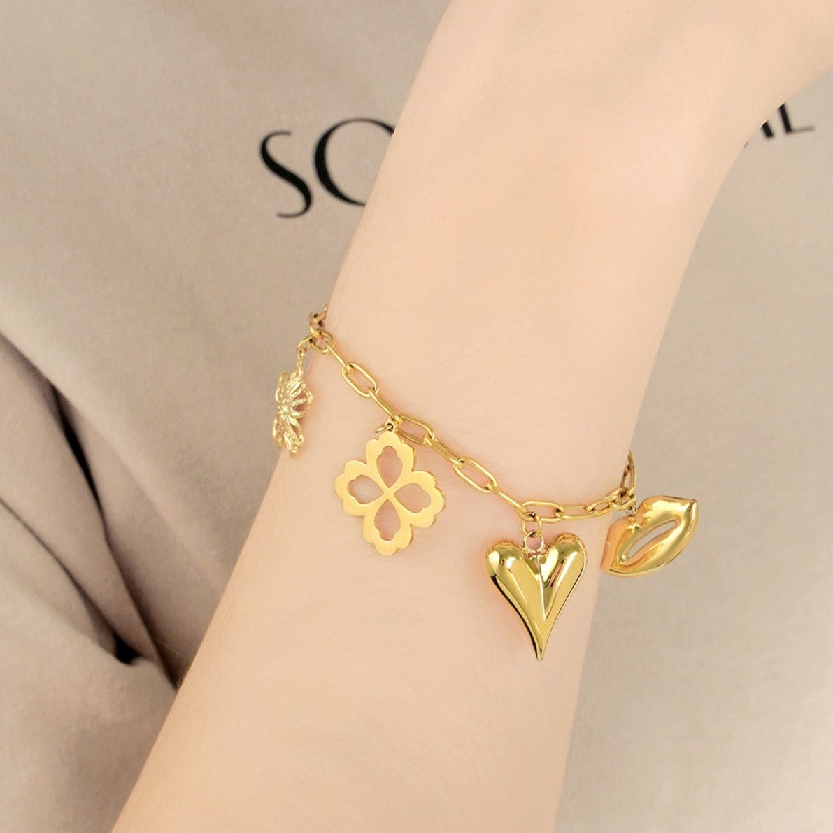 Bedelarmband Floral Lover