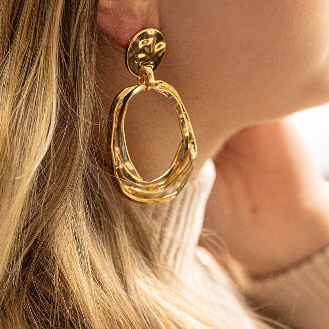 Oorbellen Twisted Circles