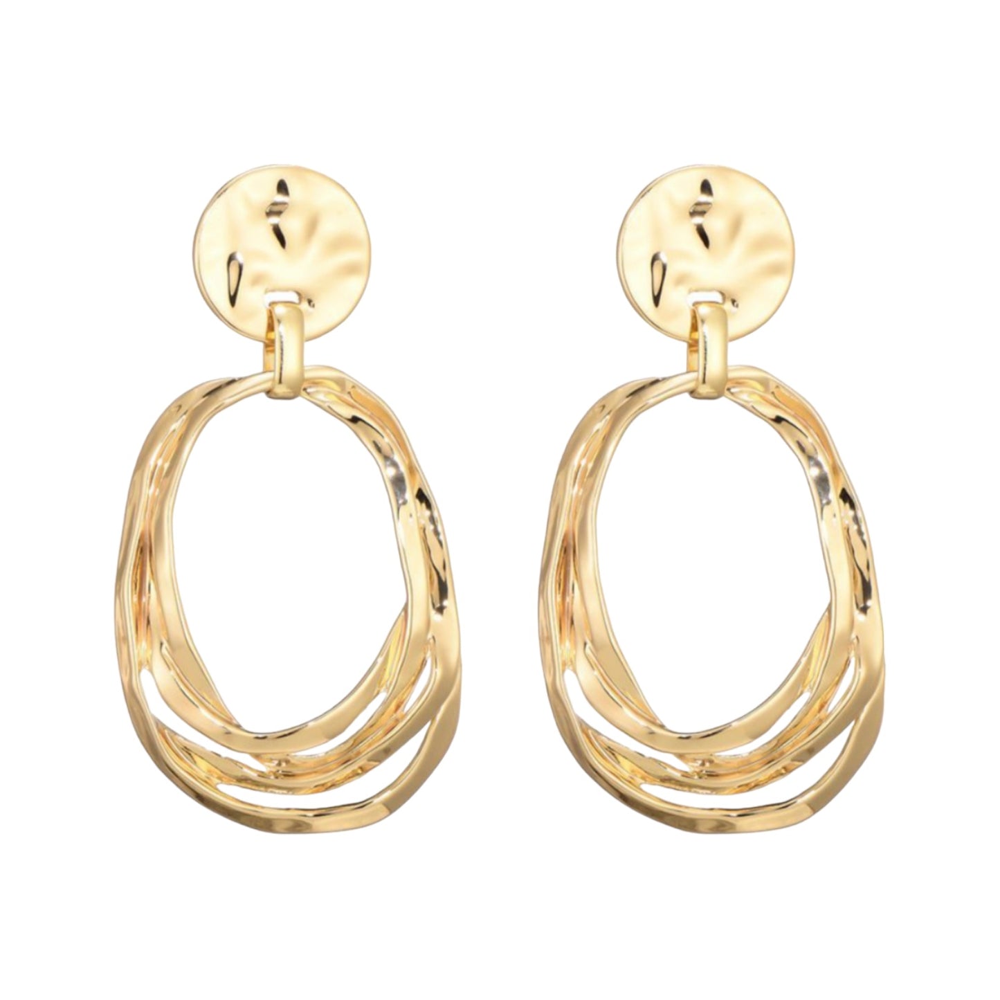 Oorbellen Twisted Circles
