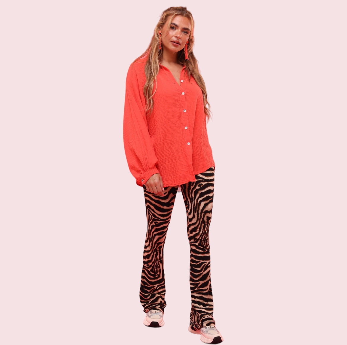 Ambika Elin Flared Zebra Brown/Black