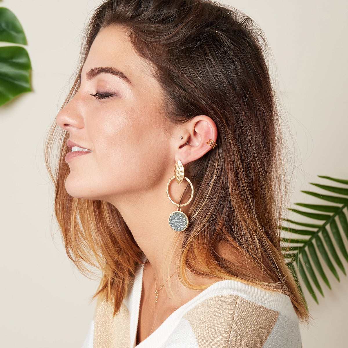 Oorbellen Snake Skin