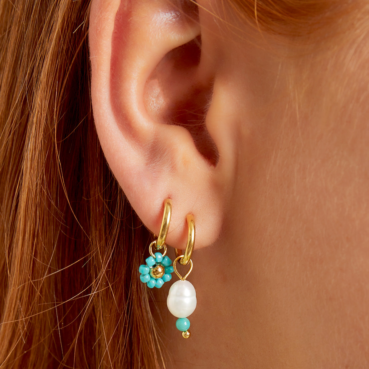 Oorbellen Single Pearl