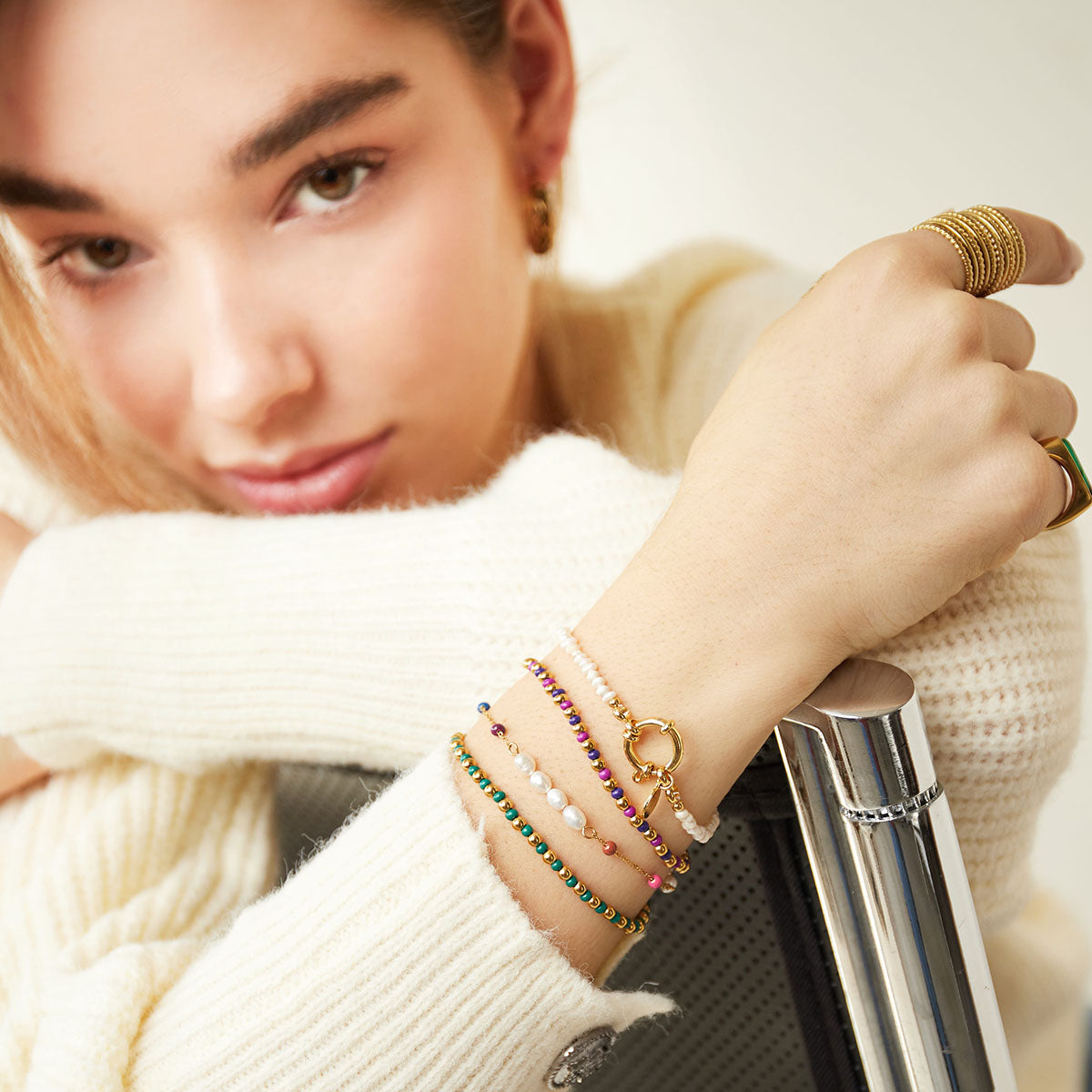 Armband Green & Gold