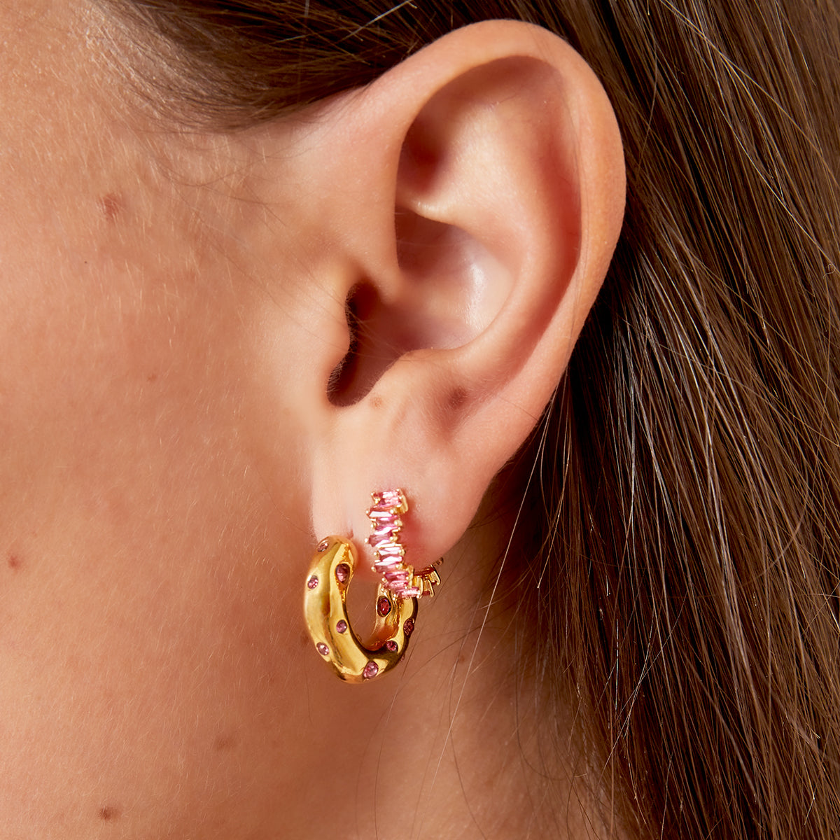 Hoops Sparkling Dots Pink