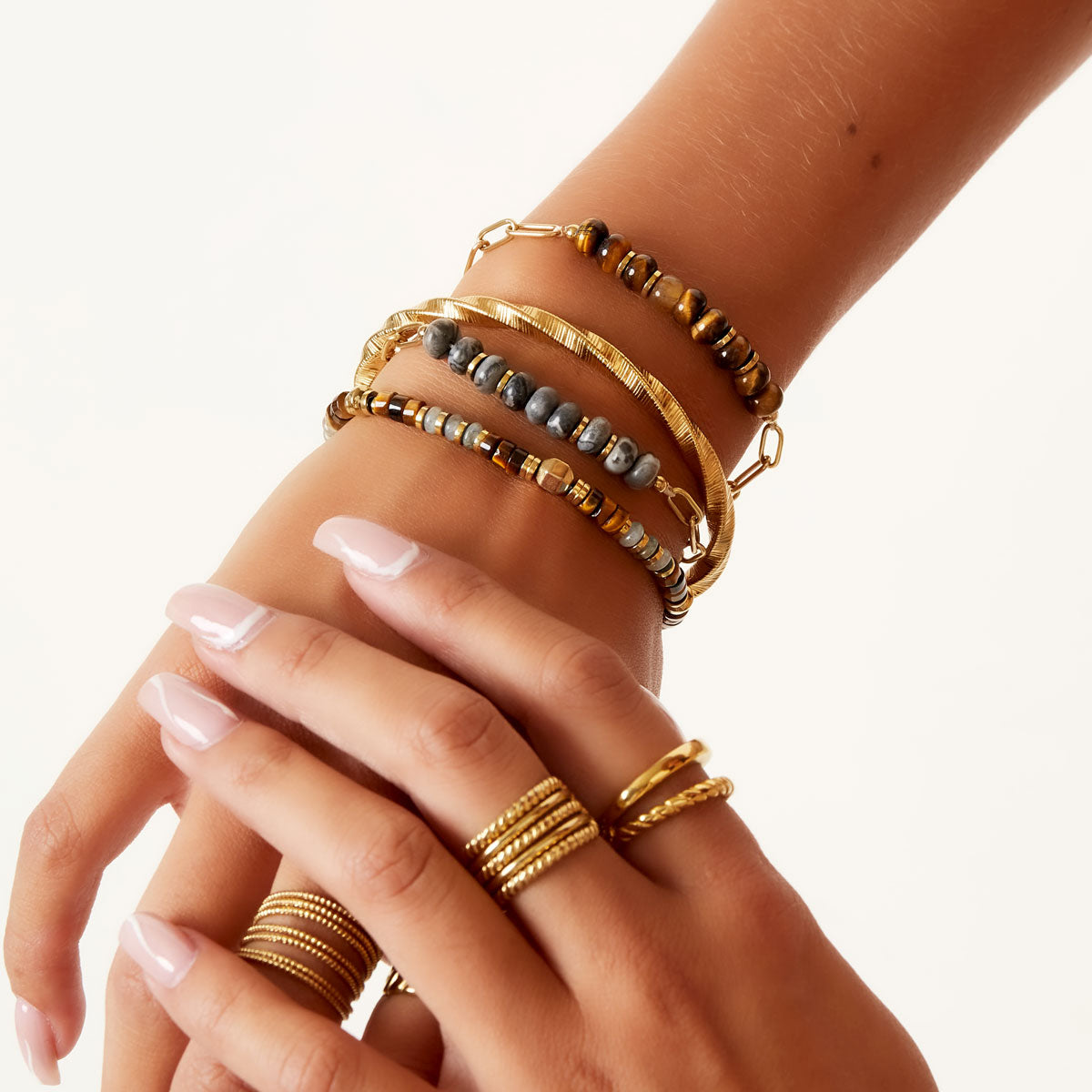 Chunky Armband Stones