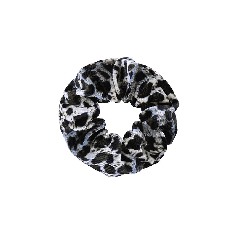 Scrunchie Velvet Leopard
