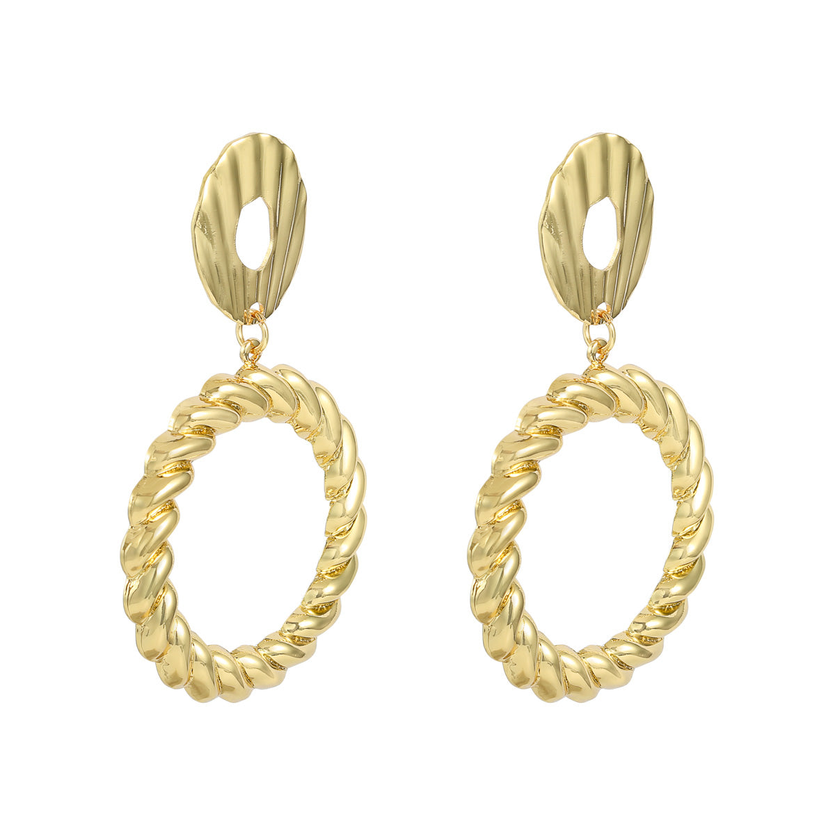 Oorbellen Twisted Circle