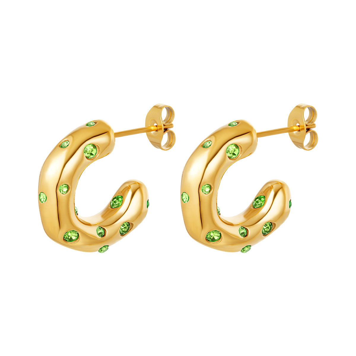 Hoops Sparkling Dots Green
