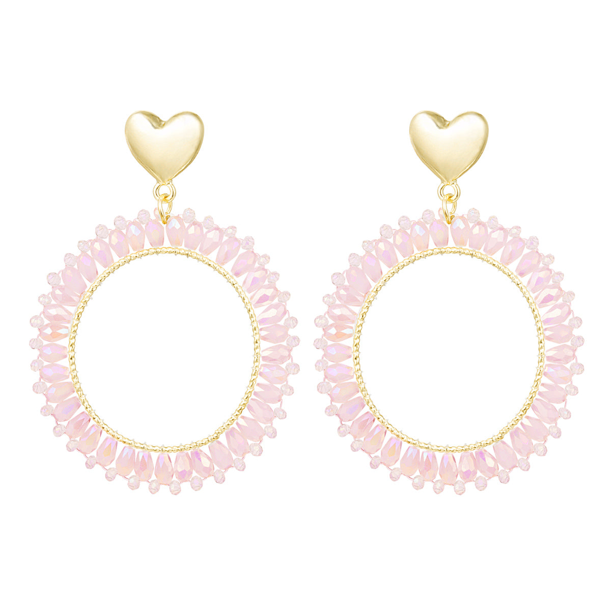 Oorbellen Crystal Heart