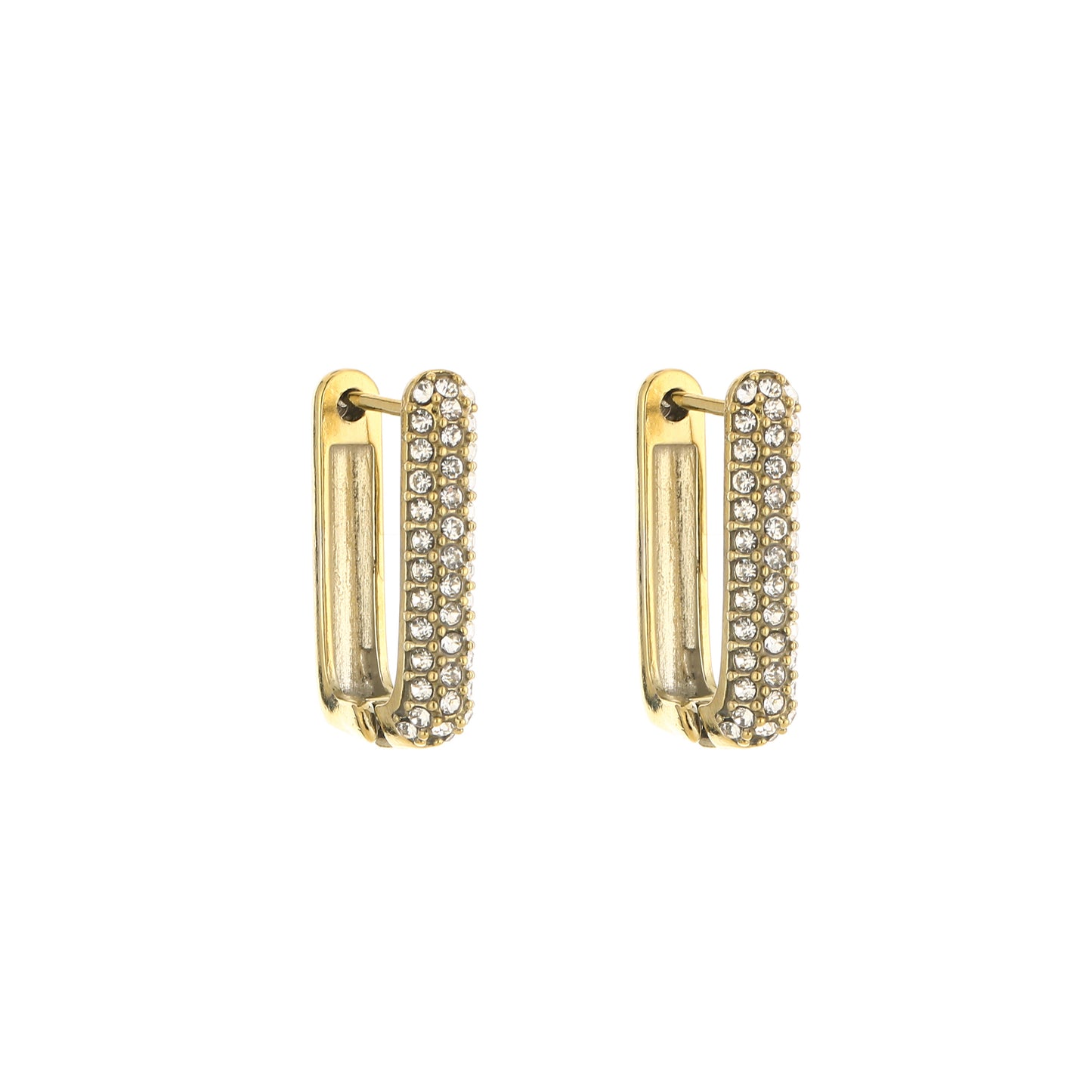 Oorbellen Diamond Rectangle