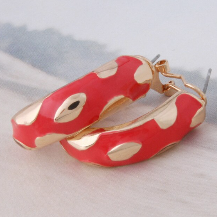 Oorbellen Fancy Leopard Hoops
