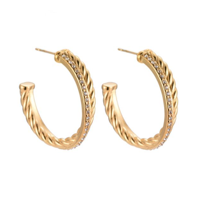 Oorbellen Diamonds & Twist