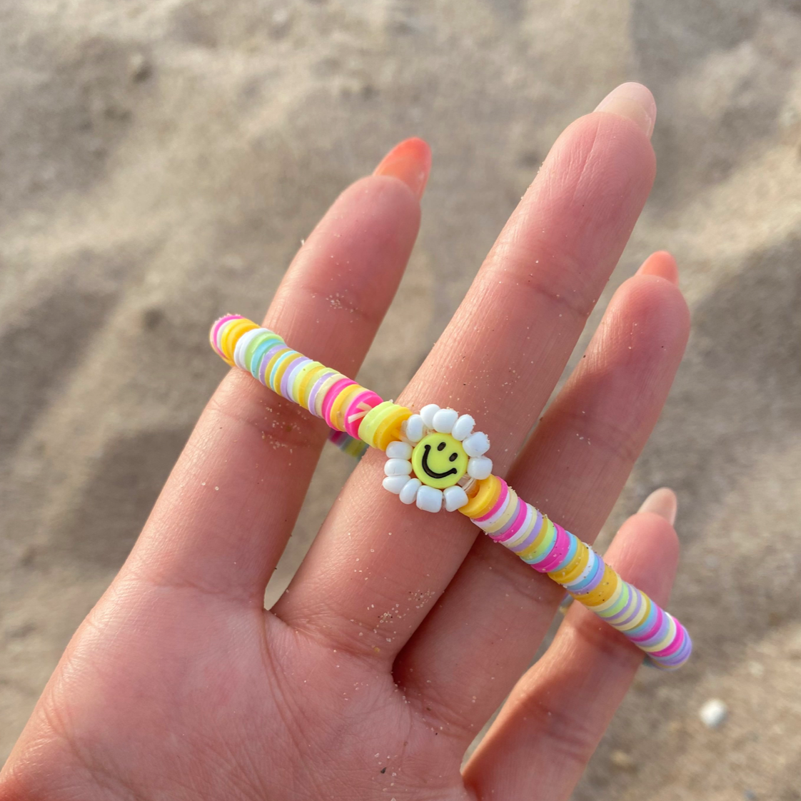 Armband Smiley Flower Beads
