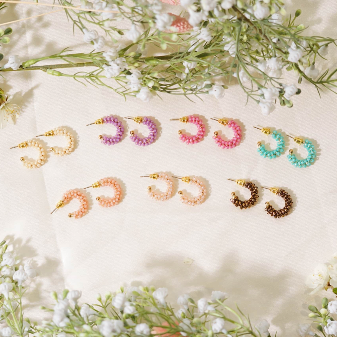 Oorbellen Mina Purple