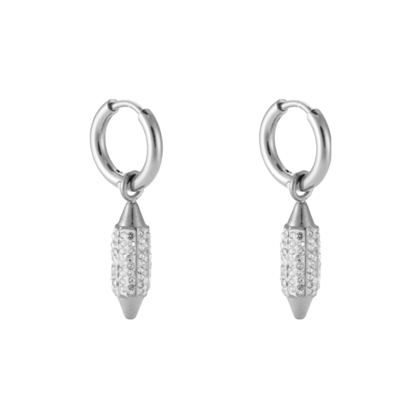 Oorbellen Sparkle Hexagon