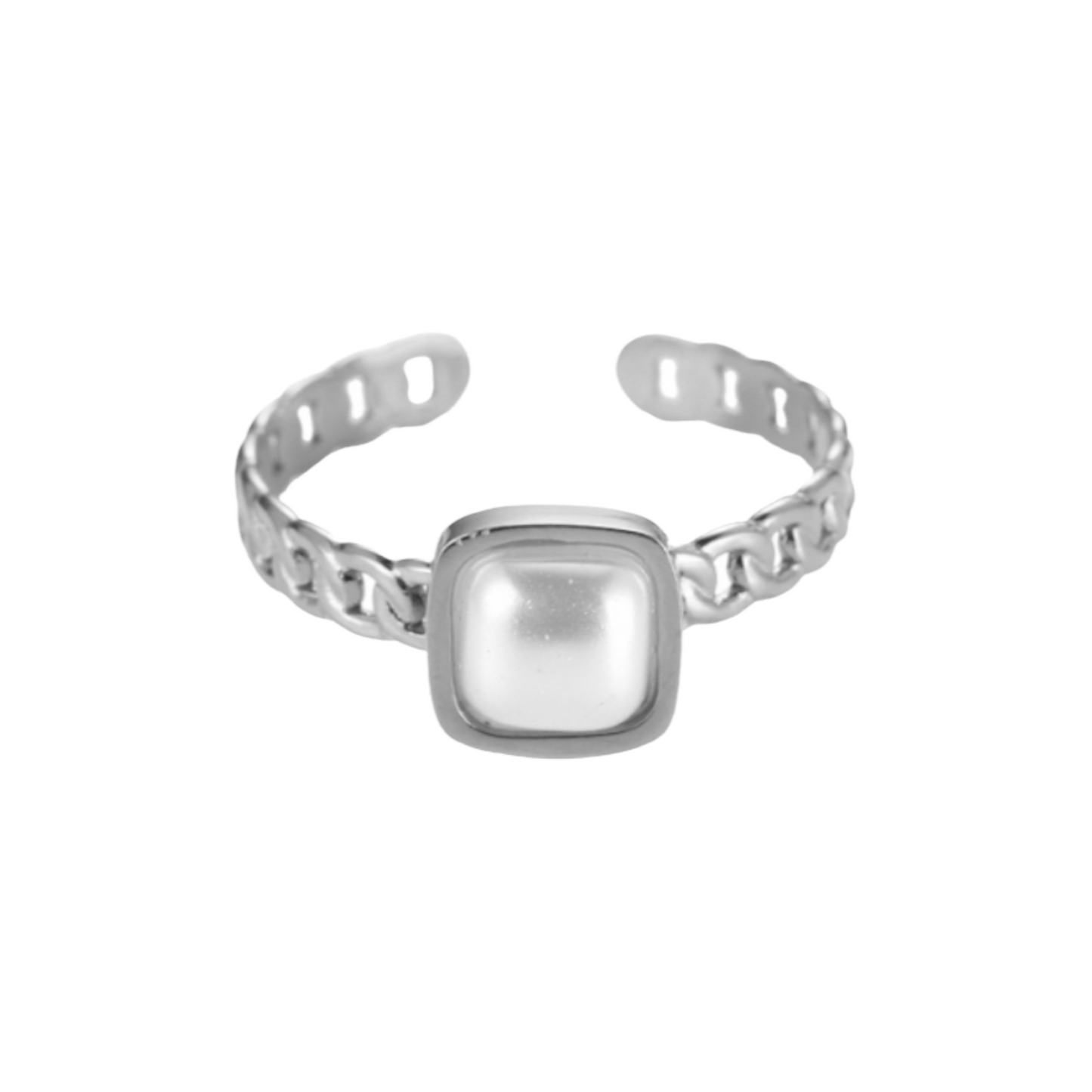 Ring Pearl Square