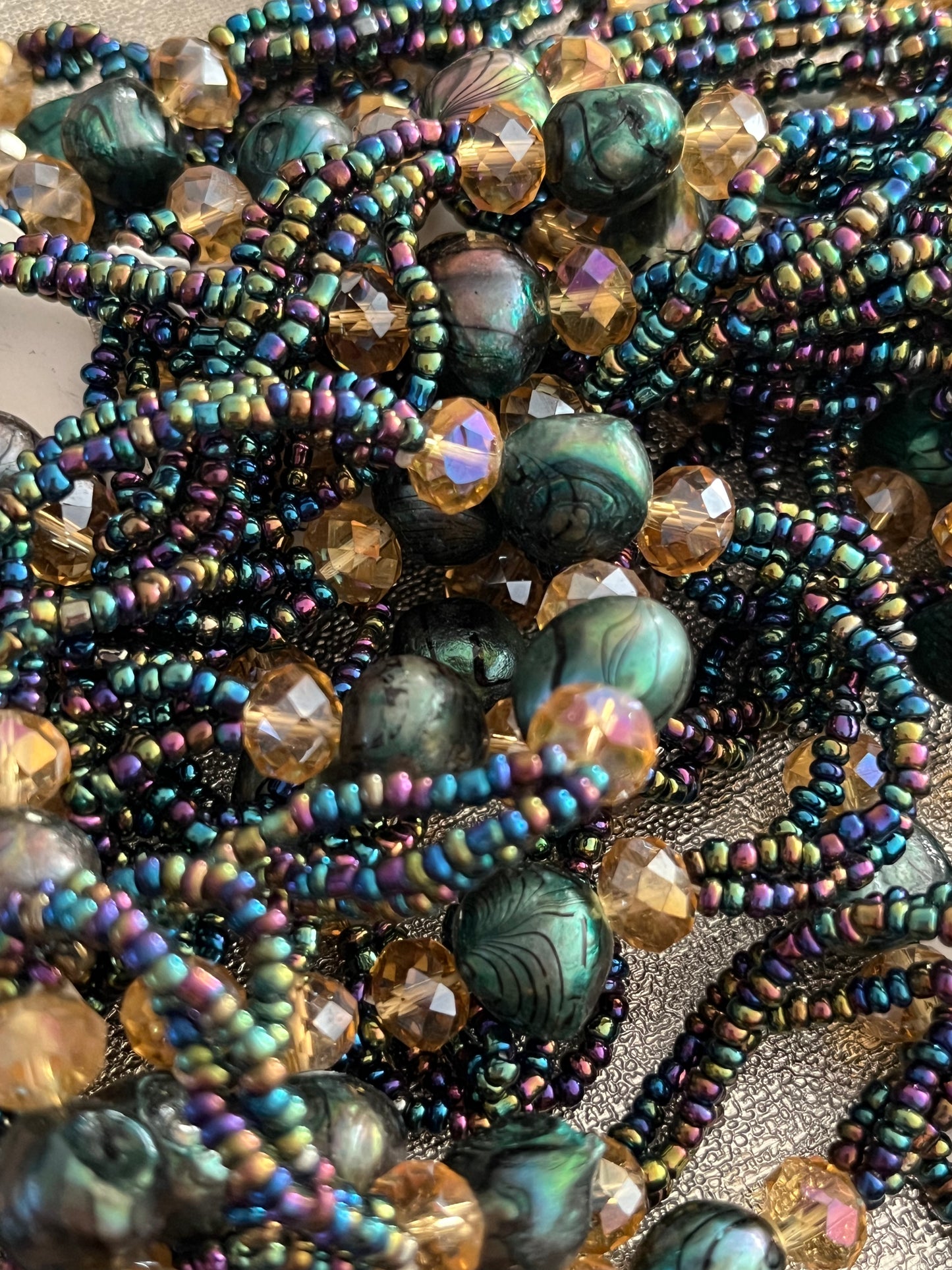 Ketting Zoetwaterparels Groen