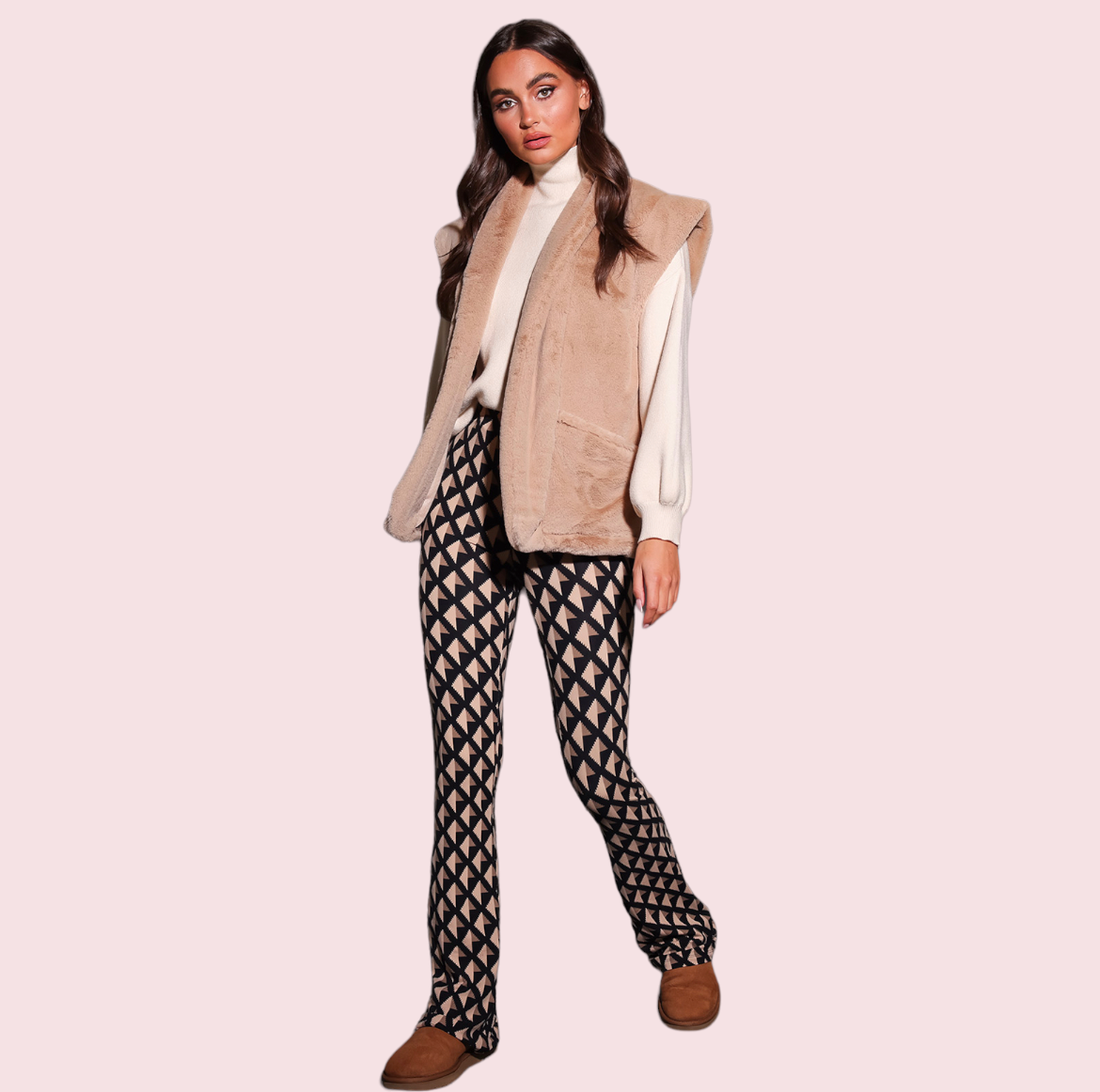 Ambika Flared Retro Print