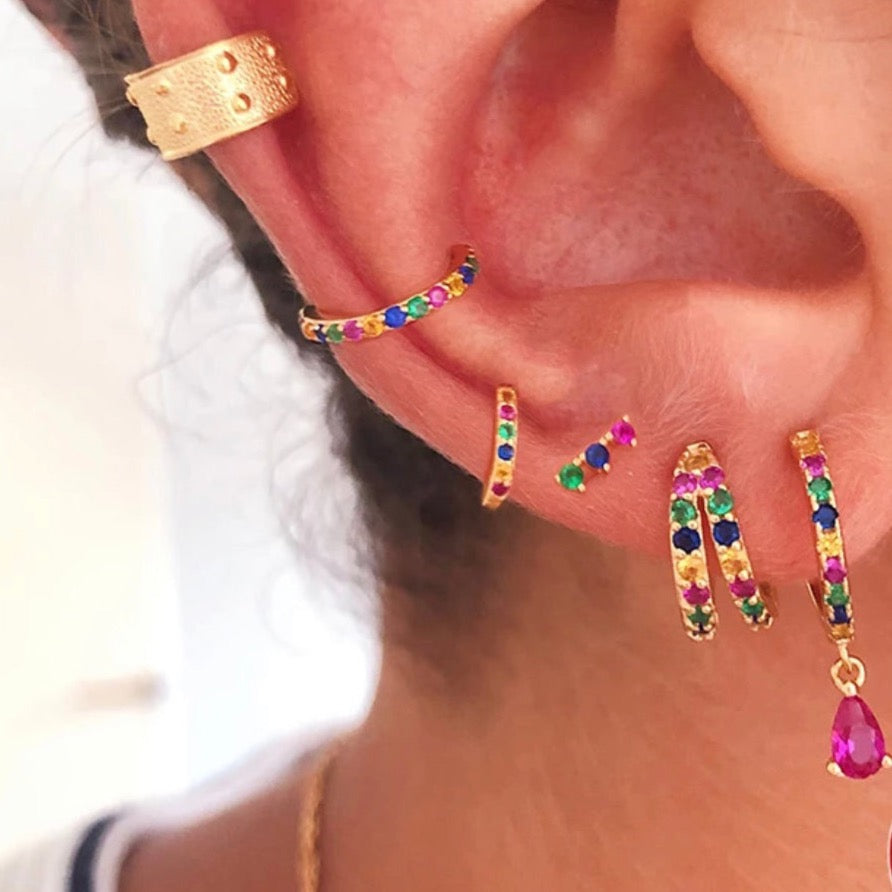 Oorbellen Shiny Rainbow