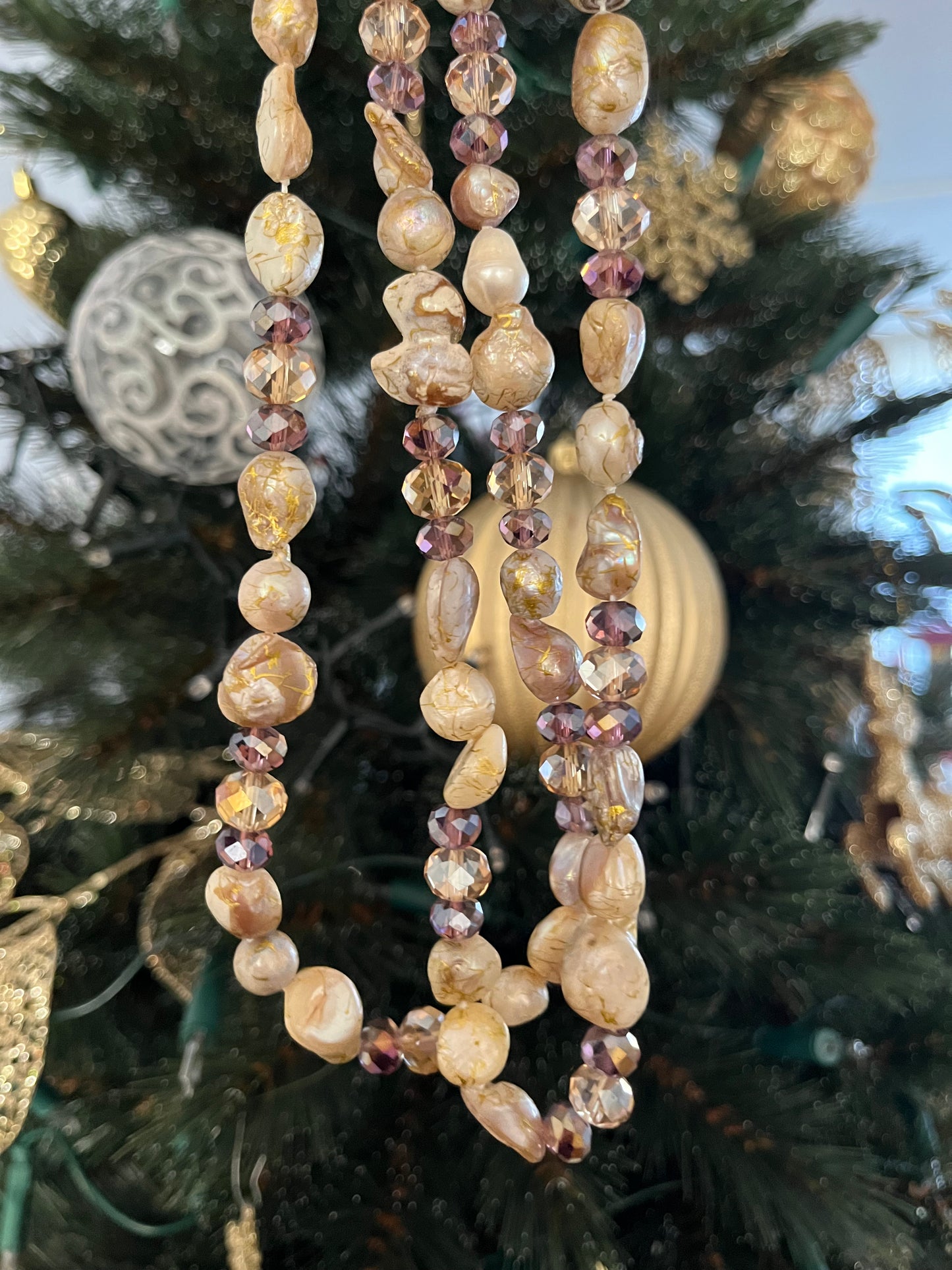 Ketting Zoetwaterparels lang