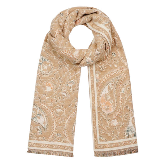 Sjaal Paisley Beige