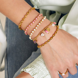 Armband Pink & Gold