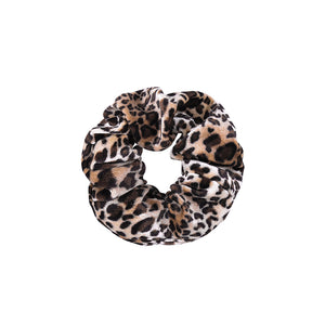 Scrunchie Velvet Leopard