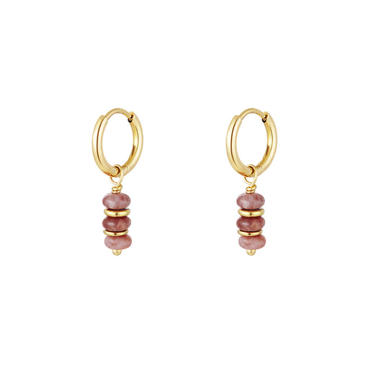 Oorbellen Triple Stone