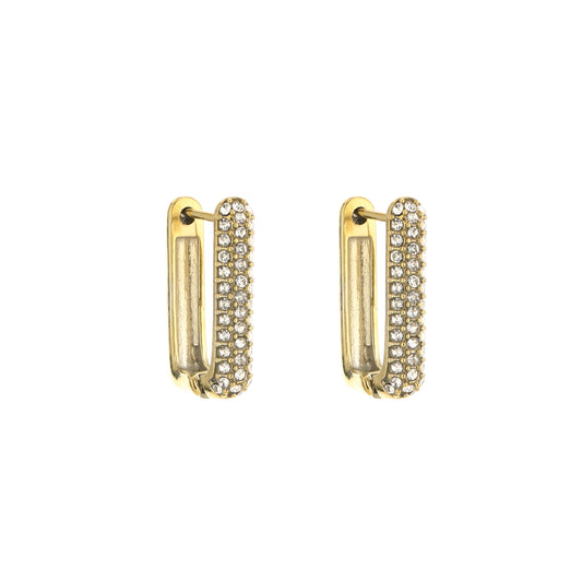 Oorbellen Diamond Rectangle