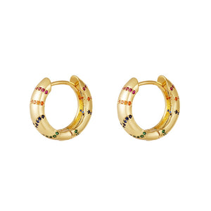 Sparkling Colorful Hoops
