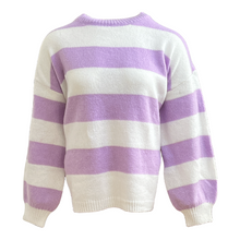 Afbeelding in Gallery-weergave laden, Trui Lila Stripes
