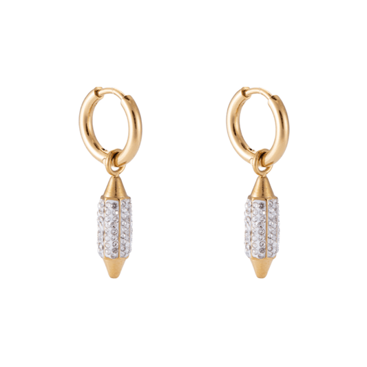 Oorbellen Sparkle Hexagon