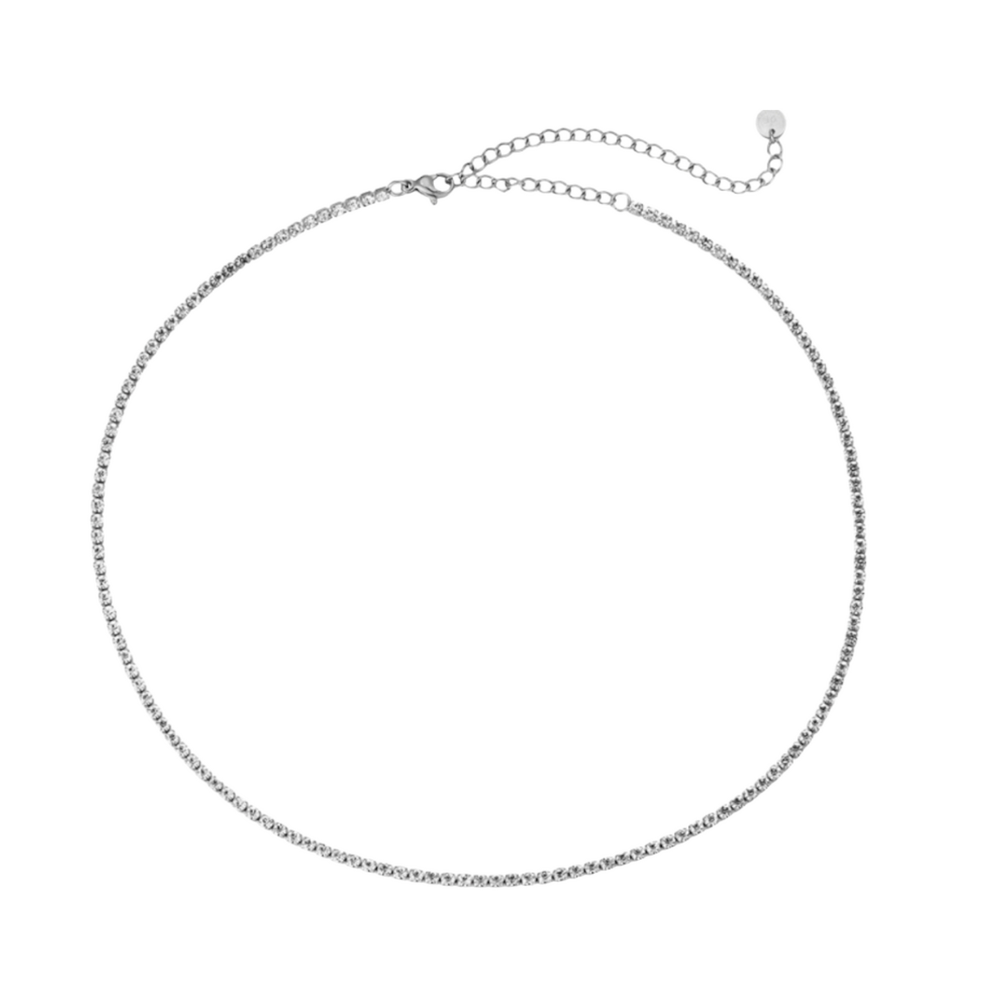 Fine Tennis Stainless Steel Necklace