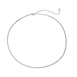 Fine Tennis Stainless Steel Necklace