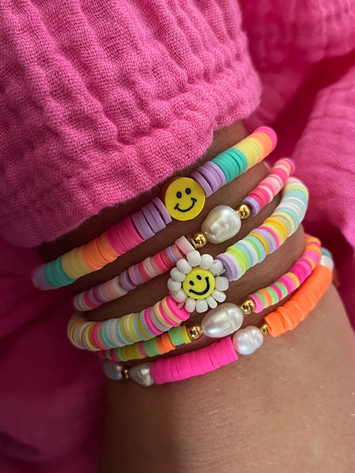 Armband Single Yellow Smiley