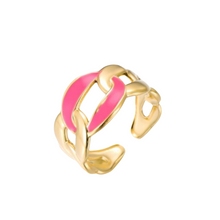 Afbeelding in Gallery-weergave laden, Ring Pink Chunky Chain
